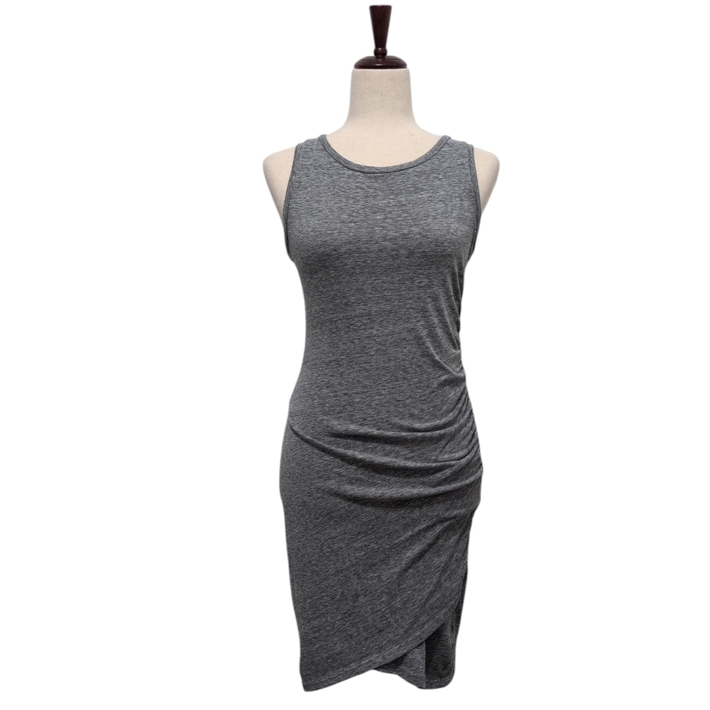 Leith Bodycon Dress Gray‎ Sleeveless Cotton Stretch Size Small
